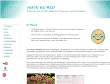 Tablet Screenshot of forumostwest.ch